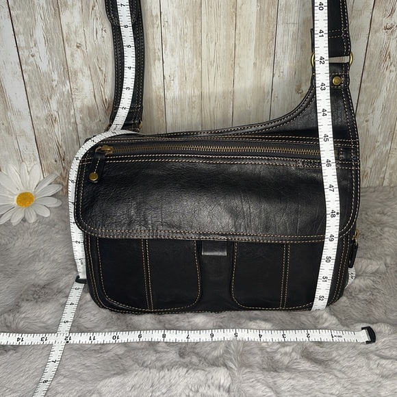 Fossil Black Leather Adjustable Crossbody, NWOT - Picture 13 of 13